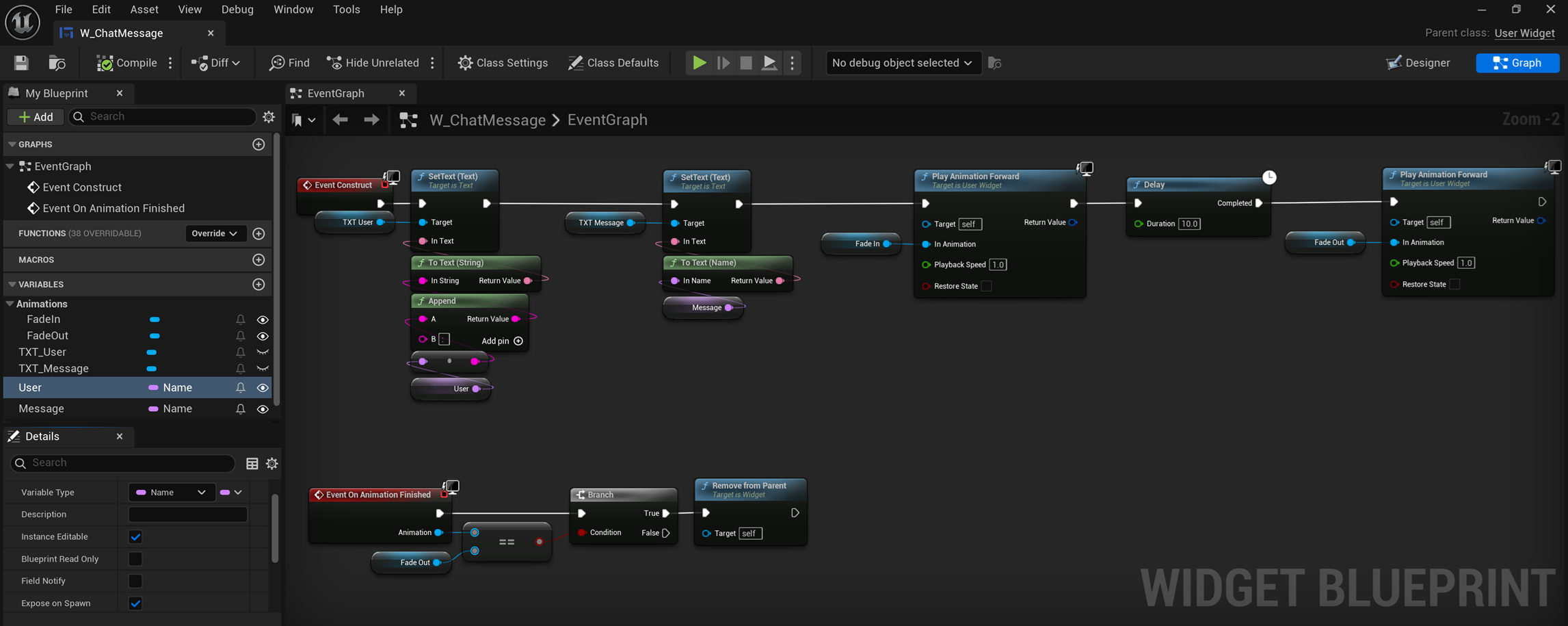 Chat Message Overview