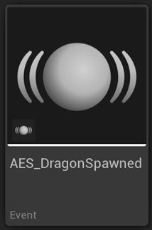 AES Event asset created